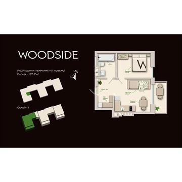 Продаж 1к Квартира Пирогівка вулиця ЖК Woodside