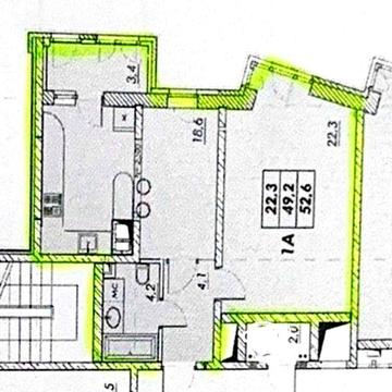 Евро двушка, три окна,  в ЖК Прохоровский квартал, секция  сдан.а ЖК Прохоровский квартал.