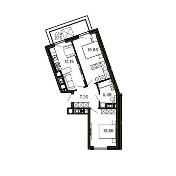 Продаж 2к Квартира Очеретяна вулиця ЖК Etalon Verde