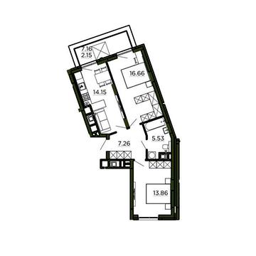 Продаж 2к Квартира Очеретяна вулиця ЖК Etalon Verde