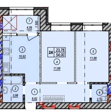 Нова ексклюзивна двохкімнатна квартира в ЖК Молодість!