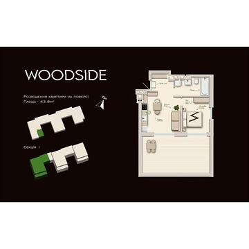Продаж 1к Квартира Пирогівка вулиця ЖК Woodside