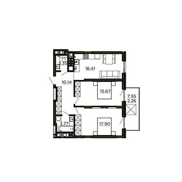 Продаж 2к Квартира Очеретяна вулиця ЖК Etalon Verde