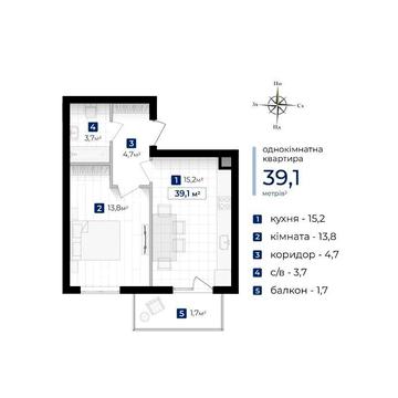 1к Малоповерховий ЖК