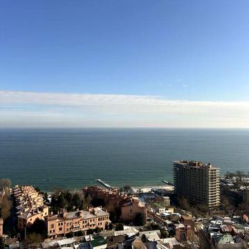 Прямой вид на море! 1-комн квартира в ЖК Посейдон/16-я ст Фонтана ЖК Посейдон