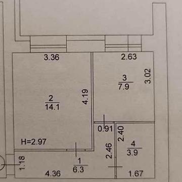 АВТОН ОТОПЛЕНИЕ! ЖК Лазурный! Центр Рынок! Стр сост! 1К 33 м2 с пристр ЖК Лазурный
