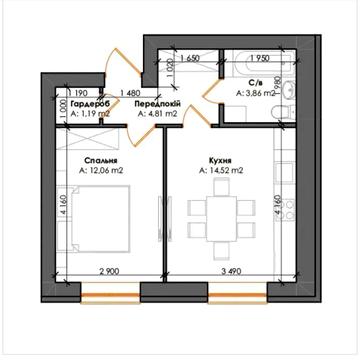 Продаж 1 кквартири. Сертифікат! Гатне! М.Теремки ЖК Рідний 3