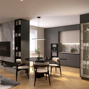 3-кімнатна на Позняках, 79,7 м², два балкони + візуалізація