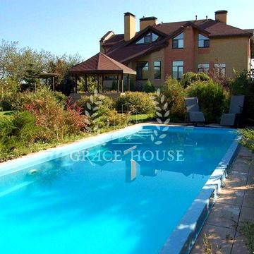 Продаж будинку з басейном та підвалом Гатне Гатное 16 соток 6 кім. газ