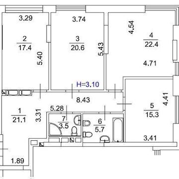 ‼️Продажа 3к квартиры 106м2 в ЖК Edelweiss House‼️ ЖК Edelweiss House