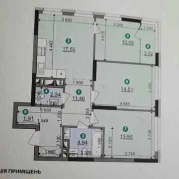 Продам 3-кім.кв. , до центру - 20 хв! в ЖК Діброва Парк. Будинок здан ЖК Діброва Парк