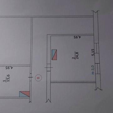 Продам 1-кімнатну квартиру в центрі Звягеля з окремою великою кухнею.