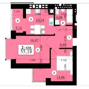 продам 2 кім квартиру в ЖК Липки