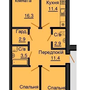3к квартира  з 83 м2 жк Софія Резиденс від Мартинова є розстрочка ЖК резиденція