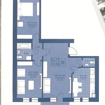Трикімнатна  квартира 75м2  в цегляному будинку!  Можна починати ремон