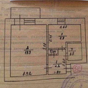 Продам однокімнатну квартиру. Центр