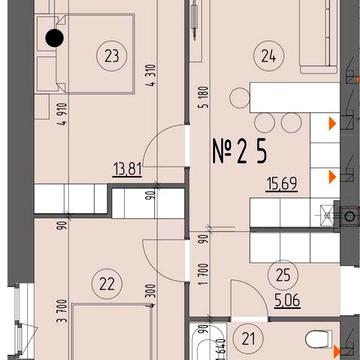 Продаж 2-кімнатної квартири в новобудові