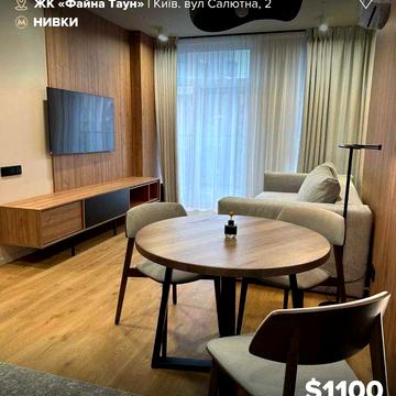 Довгострокова оренда 1к квартири 41 м² в ЖК "Файна Таун". Без комісії!