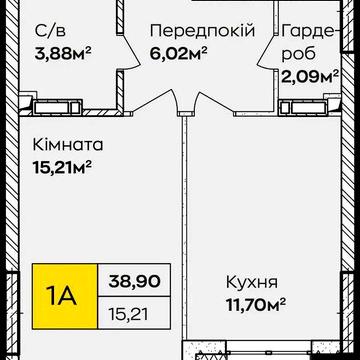 Продаж 1-кімнатної квартири в ЖК «Синергія Київ» ЖК Синергія Київ