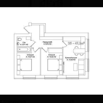 Двокімнатна квартира в Ірпені! Держпрограми -Так! Без комісії! ЖК Квартал Соборний