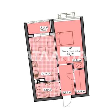 1к ЖК Атмосфера/Аркадия‼️ Вид на море‼️ 6этаж/45м/Гардеробная/Балкон‼️ ЖК Атмосфера