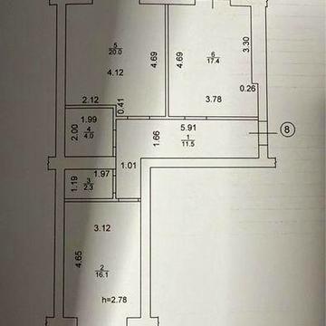 Площа - 70м2! Кухня з балконом! Тепла підлога; газ!  Податки - 2%