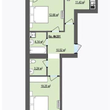 Продається двох кімнатна квартира сімсот .
