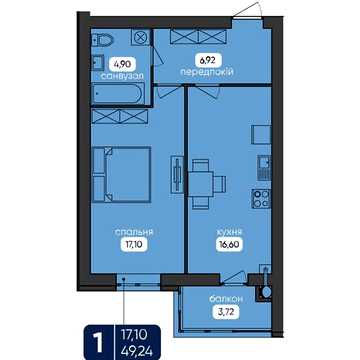 Продаж 1к Квартира Велика Бердичівська вулиця ЖК Shevchenko Hall