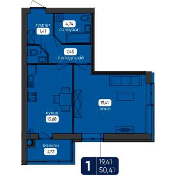 Продаж 1к Квартира Велика Бердичівська вулиця ЖК Shevchenko Hall