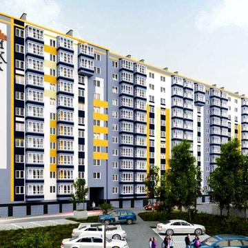 1-км квартира біля автовокзалу "Чайка" в МЖК "Сімя" ЖК "МЖК Сім'я"