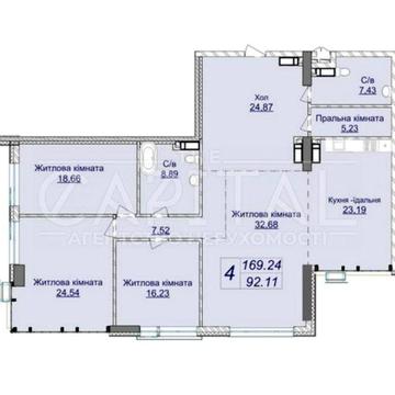 Продажа квартиры, Верхогляда, ЖК Новопечерские Липки, 7 очередь