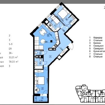 Акція. 3 к/к. Газове опалення. Без комісії. Розтермінування ЖК «Парус Riverside»
