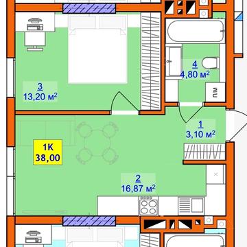 однокімнатна квартира з розтермінуванням на 36міс ЖК магнолія парк