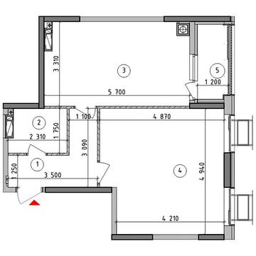 Продаж 1к Квартира Карпа Валовня вулиця ЖК Оптимісто
