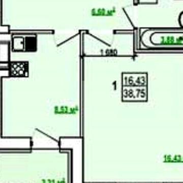 Продаж 1к Квартира Борткевича вулиця ЖК Гидропарк