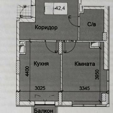 Велика однокімнатна квартира з класним плануванням ЖК Love