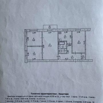 Продаж 4-кімнатної квартири, район 40 років або обмін на авто