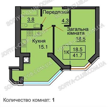 ‼️ Розтермінування  Єоселя Велика 1кімн вікна в двір ЖК Софія Клубний від Мартинова