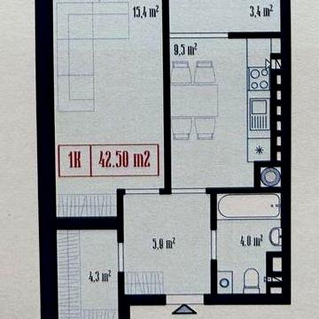 Срочно продам однокомнатную квартиру в Новострое за Гор.Исполкомом !!! Жк Центральный