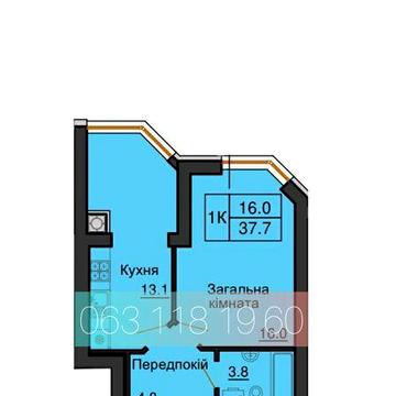єОселя продаж однокімнатної квартири 38.5 м2 в ЖК Софія Клубний
