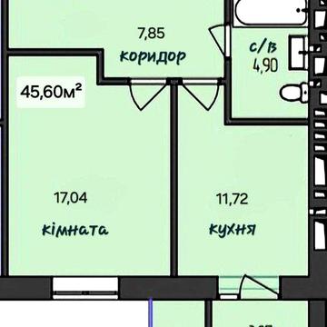 1 кімнатна квартира, Дубово, ЖК Анта, ЖК Анта