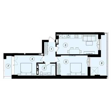 Продаж 2к Квартира Тлехаса вулиця ЖК GARDEN CITY