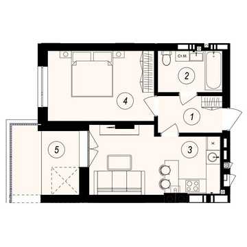 Продаж 1к Квартира Тлехаса вулиця ЖК GARDEN CITY