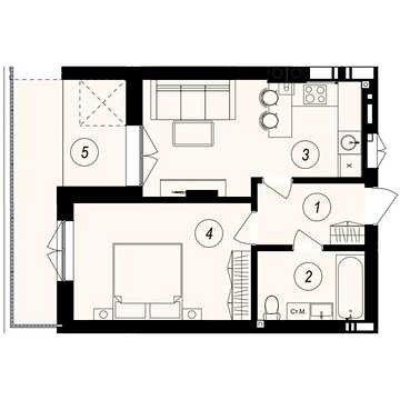 Продаж 1к Квартира Тлехаса вулиця ЖК GARDEN CITY