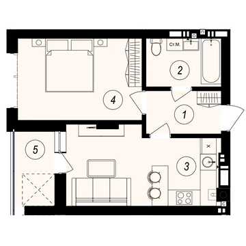 Продаж 1к Квартира Тлехаса вулиця ЖК GARDEN CITY