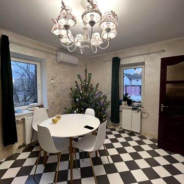 Цегляно-деревʼяний будинок з умовами і частково меблями