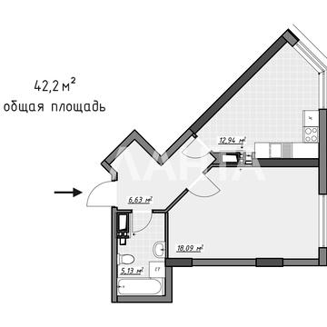 проспект Академика Глушко, 17а3, Таирово, Киевский, Одесса, Одесская 44500.0 USD