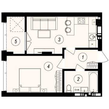 Продаж 1к Квартира Тлехаса вулиця ЖК GARDEN CITY