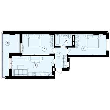 Продаж 2к Квартира Тлехаса вулиця ЖК GARDEN CITY