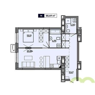 Продаж 1к Квартира Миколайчука вулиця ЖК Затишний квартал MHouse